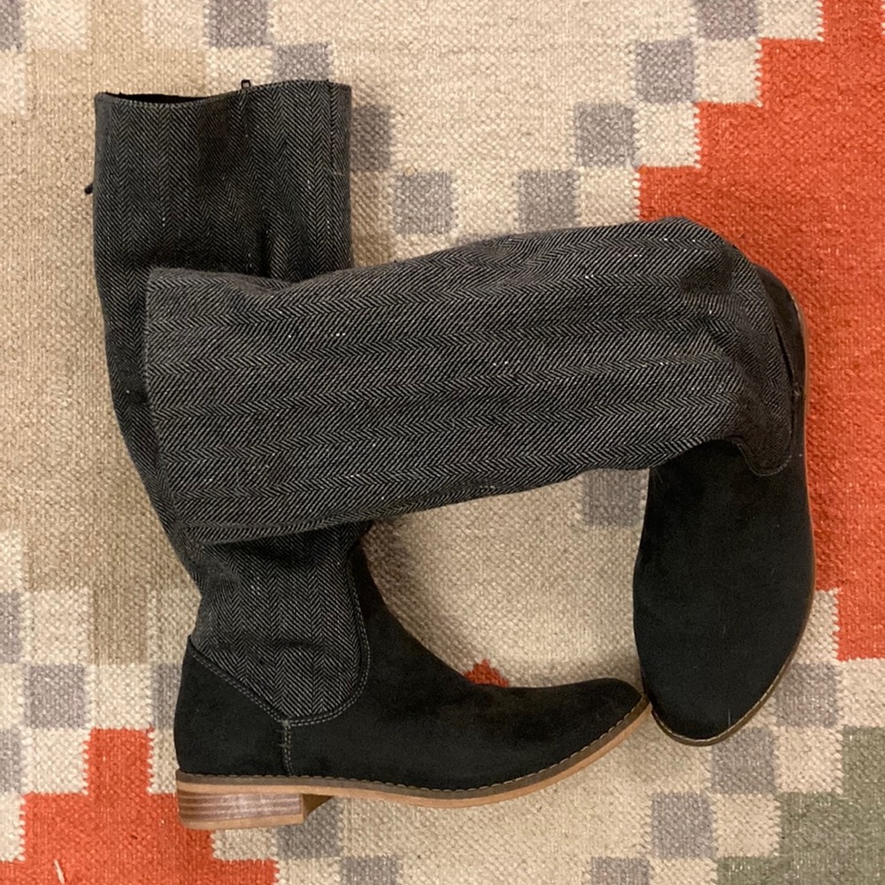 Dark Grey Boots